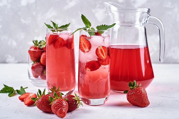 Fermentierte Erdbeer-Limonade